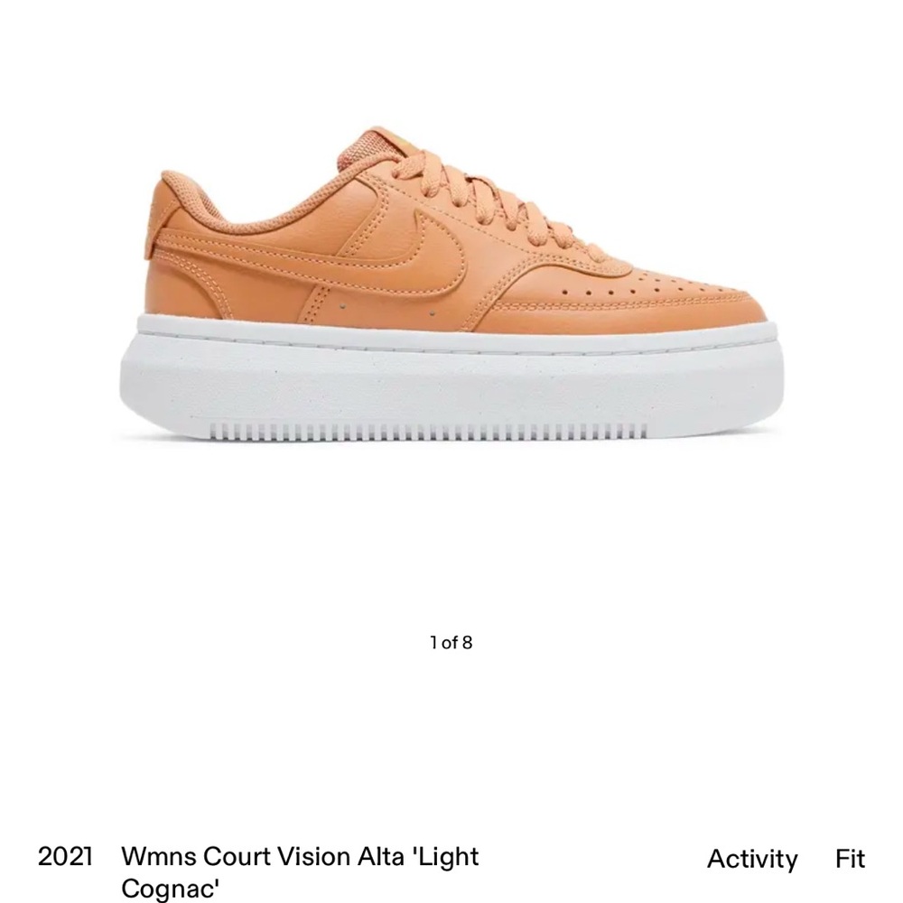 Women’s Court Vision Alta 'Light Cognac', size 10